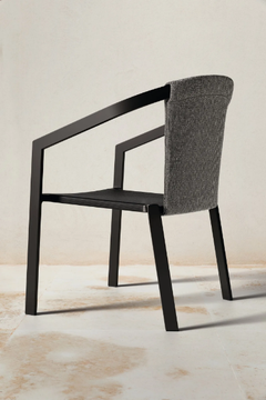 PUSH - Garden powder coated aluminium easy chair with armrests by MY YOUR - view 3